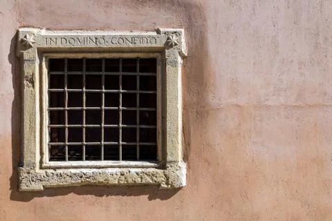 Medieval wall window Stock Photos