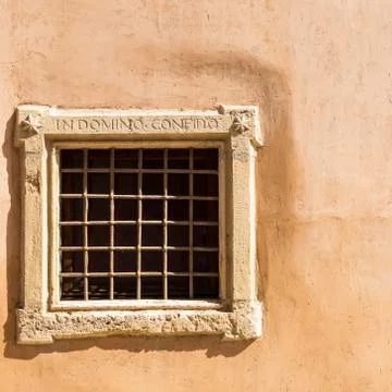 Medieval wall window Stock Photos