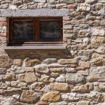Medieval wall window Stock Photos