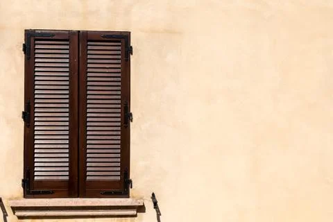 Medieval wall window 스톡 사진