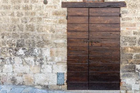 Medieval wall window Foto stock