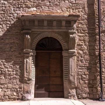 Medieval wall window Stock Photos