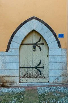 Medieval wall window Stock Photos