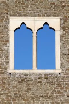 Medieval window Stock Photos