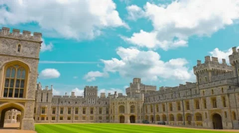 Medieval Windsor Castle in England Vidéo 53147078
