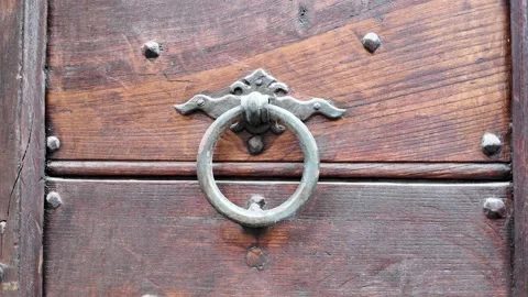Medieval Wooden Door Rustic Texture Stockbeeldmateriaal 324790220