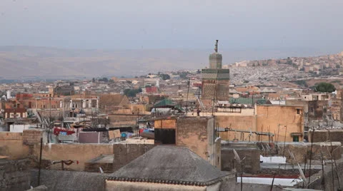 Medina of Fes, Morocco Stock Footage