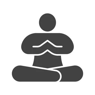 Meditate icon vector image. Stock-Illustration