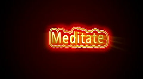 Meditate Label 스톡 동영상 1184564