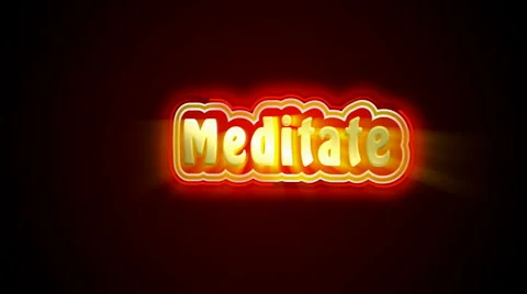 Meditate Label Stock Footage 1184576