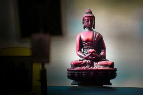 Meditating budhha statue Stock Photos