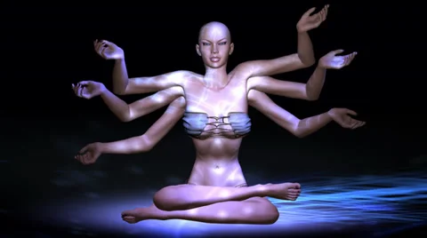 Meditating female Stock-Footage 30756736