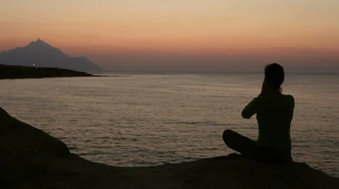 Meditating Stock-Footage 33195873