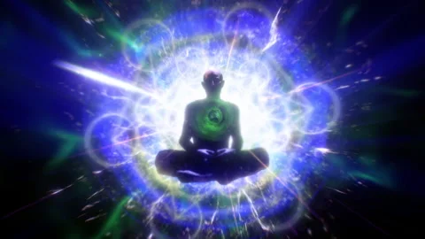 Meditating Man Stock Footage 241019562