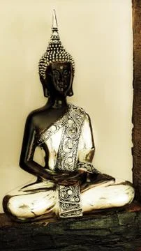 Meditating monk Stock Photos