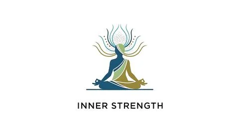 Meditation and inner strength Stock Illustration