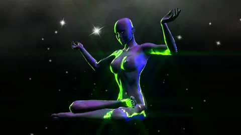 Meditation animation Stock Footage 27490082