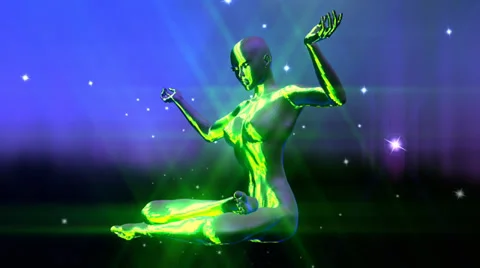 Meditation animation Stock Footage 27490317