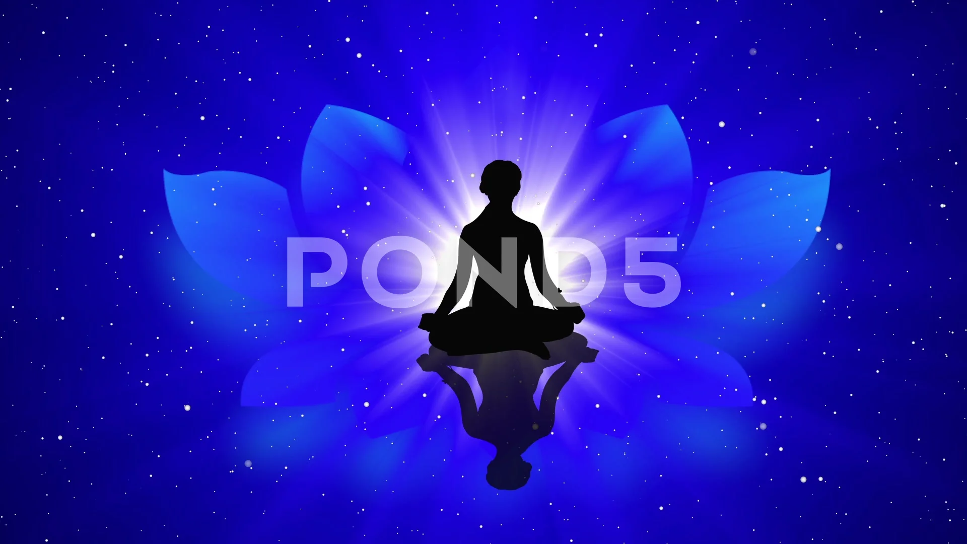 Monk silhouette practising yoga lotus pose,... - Stock Illustration  [62266986] - PIXTA