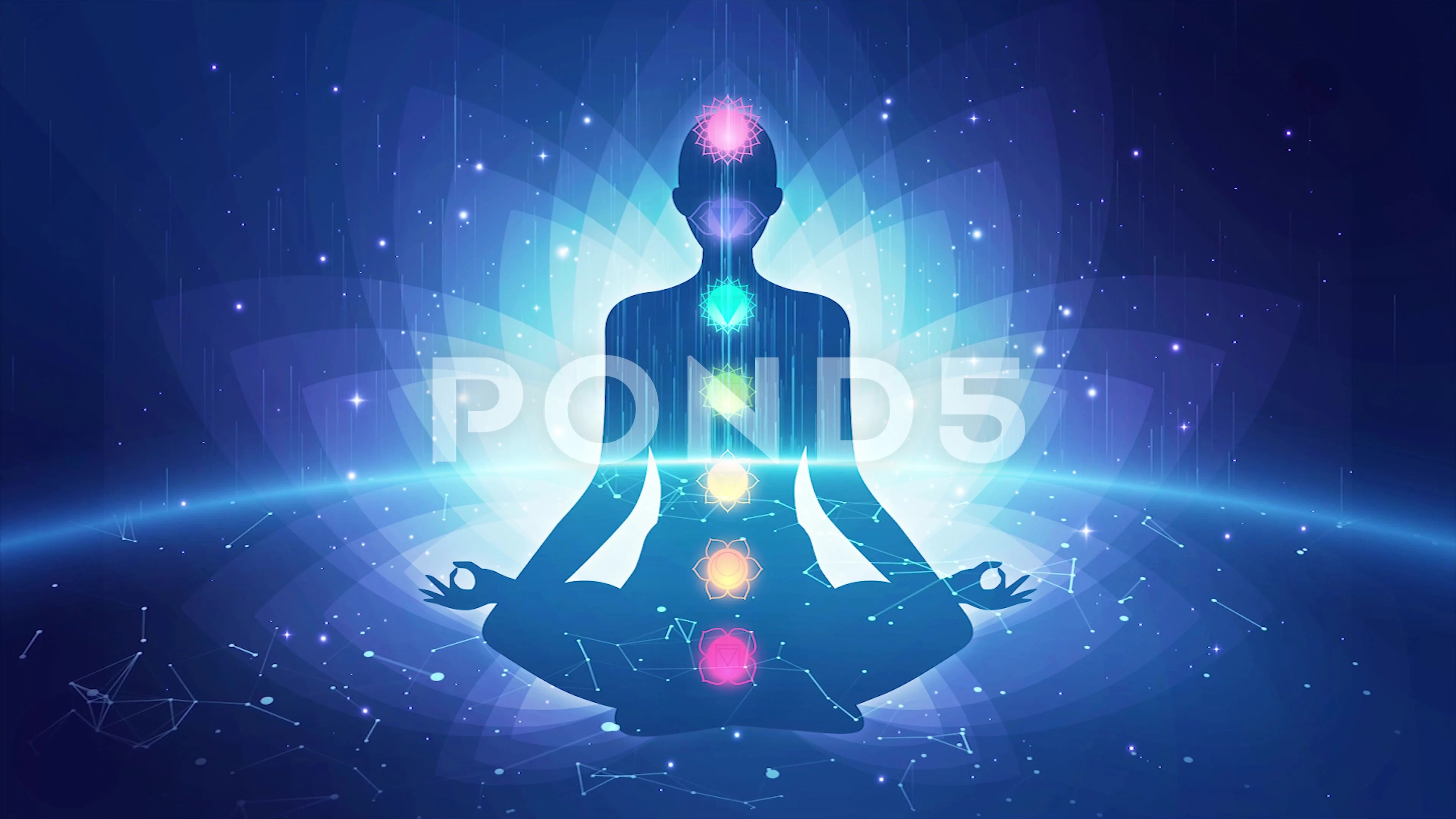Meditation Animation, Positive Healing e... | Stock Video | Pond5
