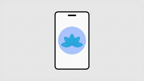 Meditation app screen 動画素材 317796189