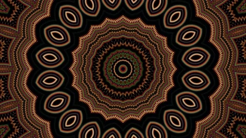 Meditation Background Video Circular Mandala Seamless Endless Loop Stock Footage 161136754