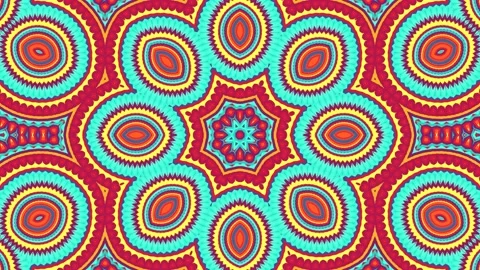 Meditation Background Video Hypnotic Mandala Seamless Endless Loop Stock Footage 205534285