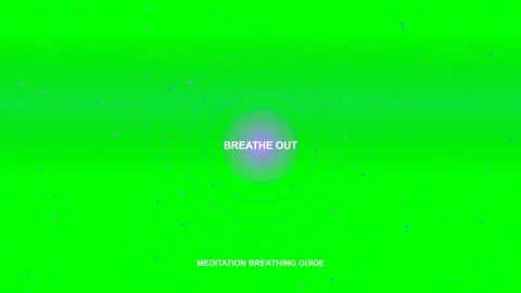 Meditation Breathing Circle Animated Motion Graphic Concept Stock Footage 341650717