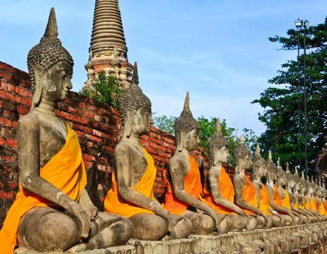 Meditation buddhas Stock Photos