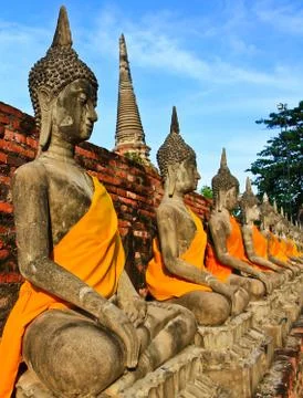 Meditation buddhas Stock Photos