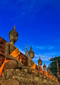 Meditation buddhas Stock Photos