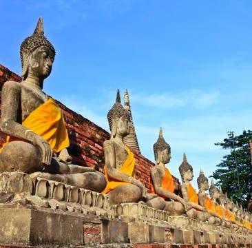 Meditation buddhas Foto stock