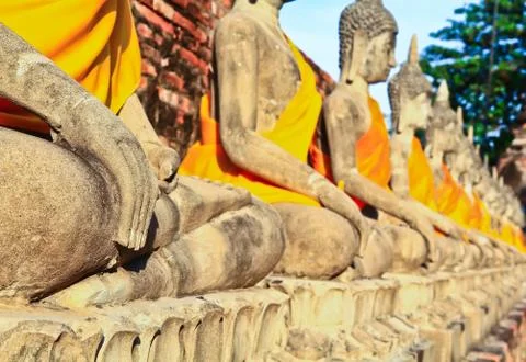 Meditation buddhas Stock Photos