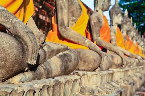Meditation buddhas Stock Photos