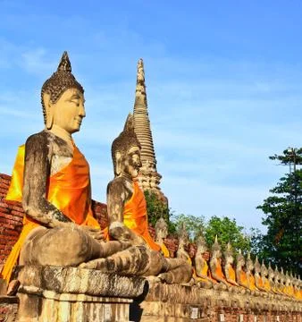 Meditation buddhas Stock Photos