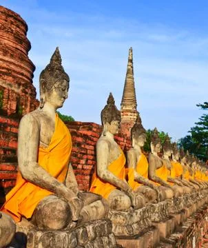 Meditation buddhas Stock Photos
