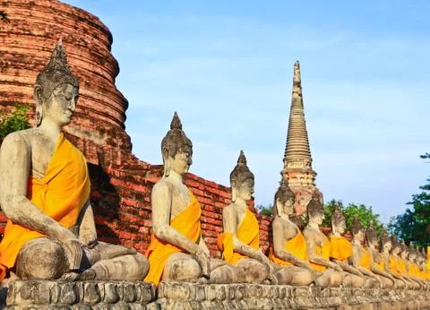 Meditation buddhas Stock Photos