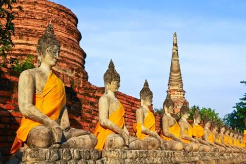 Meditation buddhas Stock Photos