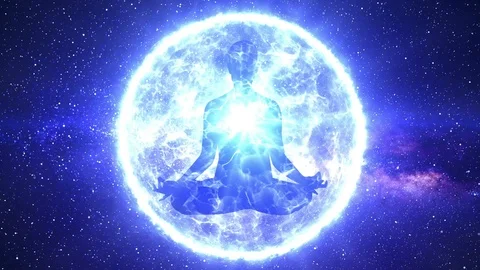 Meditation Chakras Spiritual Chakras Yoga Chakras Meditation gong Aura energy Stock Footage