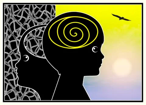 Meditation for Children Illustrazione stock