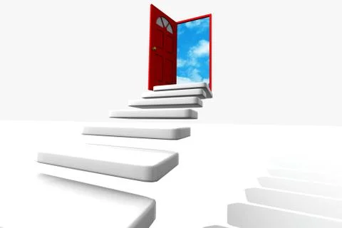 Meditation Door Stock Illustration