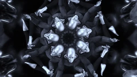 Meditation Frequency Pattern Stock Footage 263712405