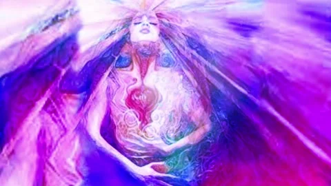 Meditation high definition loopable background chakra healing om Stock Footage 221254587