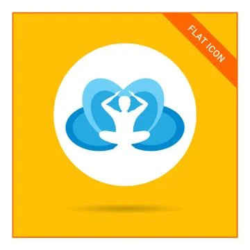 Meditation icon 스톡 일러스트