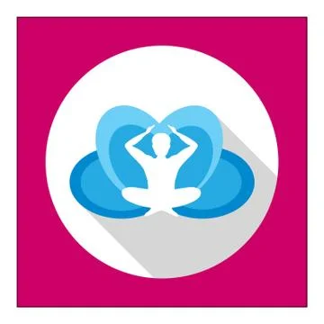 Meditation icon 스톡 일러스트