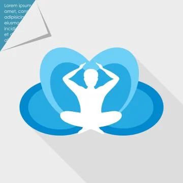 Meditation icon Stock Illustration