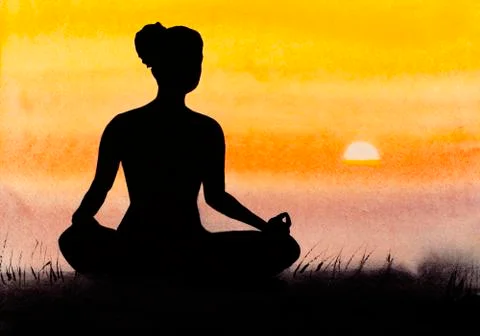 Meditation Stock Illustration