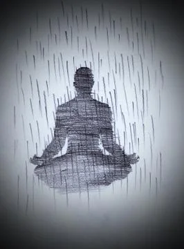 Meditation Stock Illustration