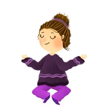 Meditation. Stock Illustration