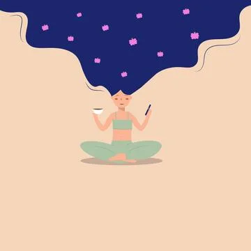 Meditation Stock Illustration